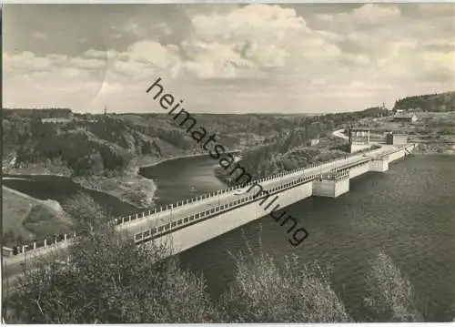 Blick auf die Rappbodetalsperre im Harz - Verlag E. Riehn Wernigerode
