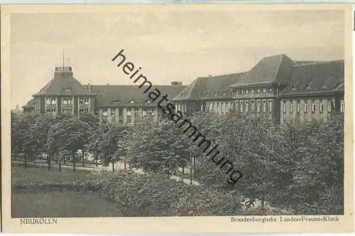 Berlin-Neukölln - Brandenburgische Landes-Frauen-Klinik - Verlag J. Goldiner Berlin 30er Jahre