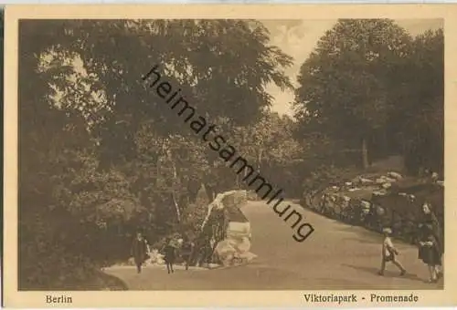Berlin-Kreuzberg - Viktoriapark - Promenade - Verlag Conrad Junga Berlin 30er Jahre