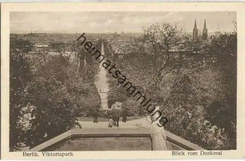 Berlin-Kreuzberg - Victoriapark - Blick vom Denkmal - Verlag L. Lenzner Berlin 20er Jahre