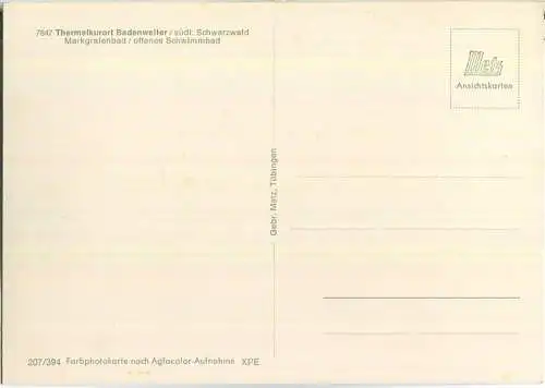 Badenweiler - Markgrafenbad - Verlag Gebr. Metz Tübingen