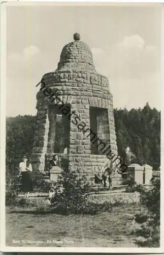 Bad Wildungen - Dr. Marc-Turm - Foto-Ansichtskarte - Verlag C. F. Rothauge Bad Wildungen