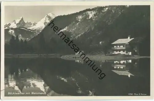 Böcklweiher mit Watzmann - Verlag Hans Huber München