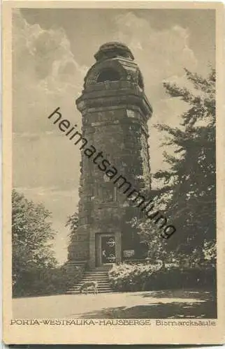 Porta Westfalica - Hausberge - Bismarcksäule - Verlag Hermann Lorch Dortmund