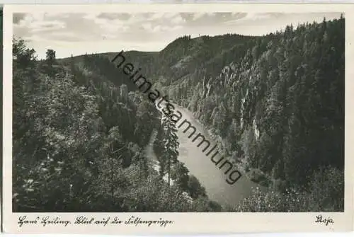 Hans-Heiling-Felsen an der Eger - Foto-Ansichtskarte - Stoja-Verlag Janke & Dr. Maiwald Nürnberg