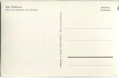Bad Brückenau - Blick vom Fürstenhof zum Dreistelz - Foto-Ansichtskarte - Verlag Photo-Bott Bad Brückenau