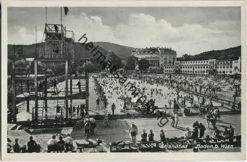 Baden bei Wien - Strandbad - Verlag Photo Hubmann Wien