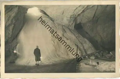 Eisriesenwelthöhle bei Salzburg - Glocke im Odinsaal - Verlag P. Ledermann Wien 1930