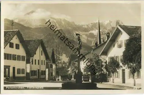 Partenkirchen - Floriansplatz - Verlag Rudolf Rudolphi Garmisch-Partenkirchen
