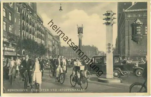 Kobenhavn - Cyklister ved Stoppenaalen