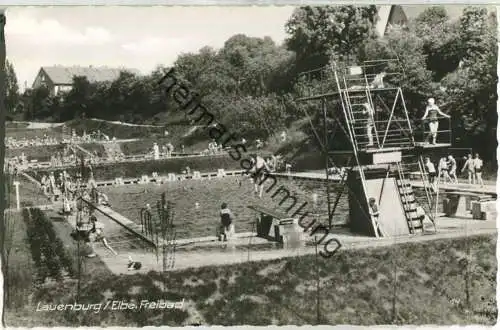 Lauenburg an der Elbe - Freibad - Foto-Ansichtskarte - Verlag Ferd. Lagerbauer & Co. Hamburg