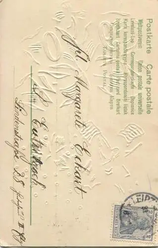 Fröhliches Neujahr! - Engel Klee - gel. 1903