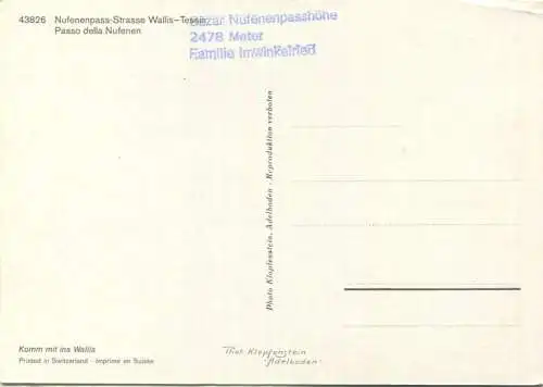 Nufenenpass - Postauto - AK Grossformat