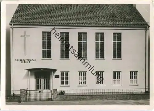 Bremen - Neuapostolische Kirche Bachstraße 68-74 - Foto-Ansichtskarte Grossformat ca. 1960
