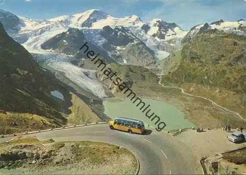 Sustenpass - Heubergrank - Steingletscher - Postauto - AK Grossformat - Verlag Photoglob AG Zürich