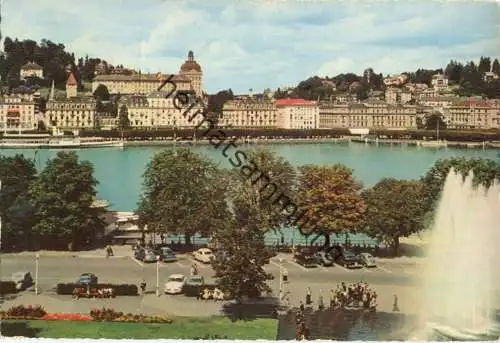 Luzern - See und Quai vom Bahnhof aus - Verlag Engelberger Stans gel. 1962