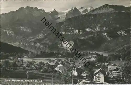 Hohfluh - Hotel Alpenruhe - Foto-AK - Verlag Globetrotter Luzern gel. 1951
