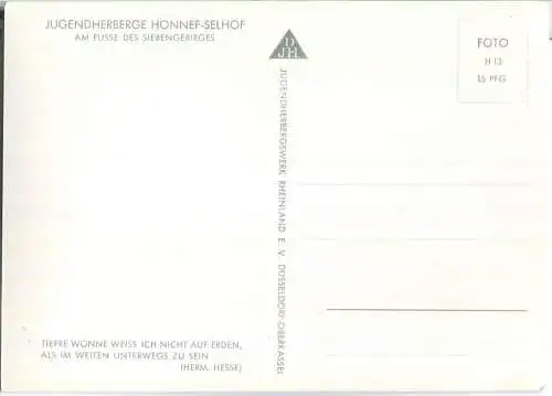 Bad Honnef - Jugendherberge Honnef-Selhof - Foto-Ansichtskarte