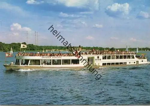 Berlin - Stern und Kreisschifffahrt - MS Grosser Kurfürst auf dem Wannsee - AK-Grossformat - Verlag Helga Simon Berlin