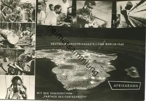 Berlin - Deutsche Industrieausstellung 1962 mit komplettem Satz Bund Mi-Nr. 376-379 entwertet mit Sonderstempel Deutsche