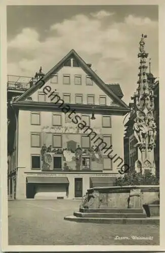 Luzern Weinmarkt - Foto-AK - Edition Photoglob Zürich