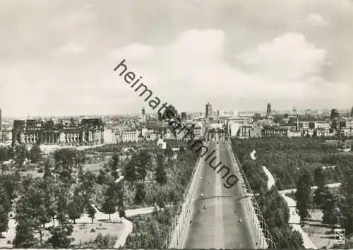 Berlin - Strasse des 17. Juni - Foto-AK Grossformat - Verlag Klinke & Co. Berlin 50er Jahre