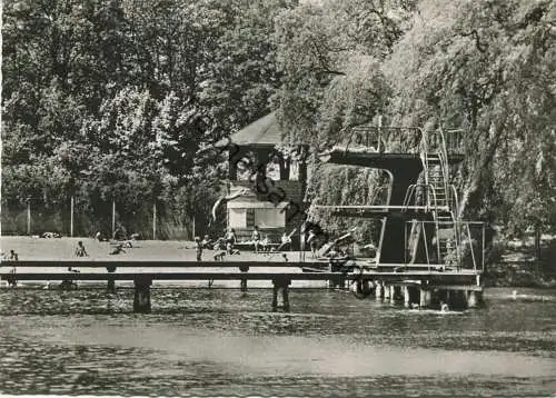 Berlin - Freibad Plötzensee - Foto-AK Grossformat - Verlag E. Wehner Berlin