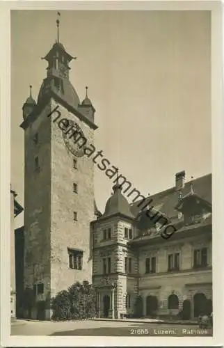 Luzern - Rathaus - Foto-Ansichtskarte - Wehrli-Verlag Kilchberg