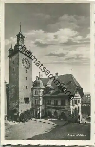 Luzern - Rathaus - Foto-Ansichtskarte - Verlag E. Goetz Luzern