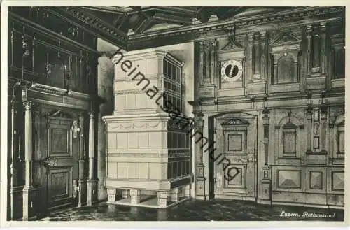 Luzern - Rathaussaal - Foto-Ansichtskarte - Verlag E. Goetz Luzern