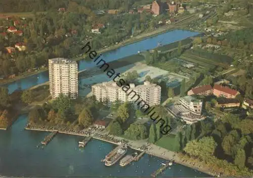 Berlin - Tegel - Dampferanlegestelle Tegeler See - Luftaufnahme - AK Grossformat - Verlag Kunst und Bild Berlin