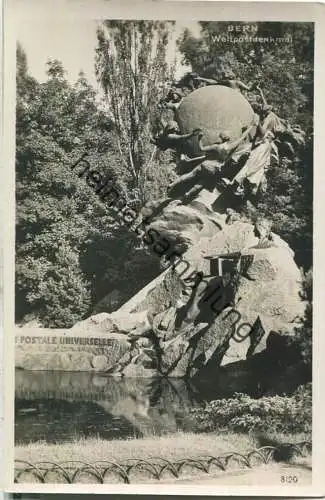 Bern - Weltpostdenkmal - Foto-Ansichtskarte - Edition Perrochet-Matile SA Lausanne