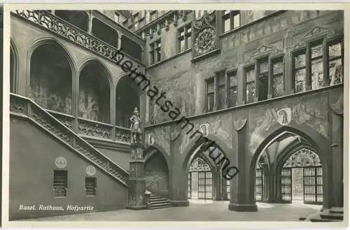 Basel - Rathaus - Hofpartie - Foto-Ansichtskarte - Edition Photoglob-Wehrli & Vouga & Co. AG Zürich