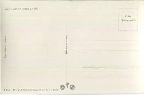 Basel - Rathaus - Hofpartie - Foto-Ansichtskarte - Edition Photoglob-Wehrli & Vouga & Co. AG Zürich