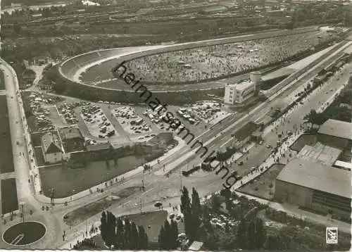 Berlin - Blick vom Funkturm auf die Avus - Foto-AK Grossformat - Verlag Klinke & Co. Berlin