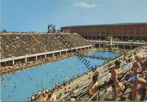 Berlin - Olympia-Schwimmstadion - AK Grossformat 60er Jahre - Verlag Hans Andres Berlin