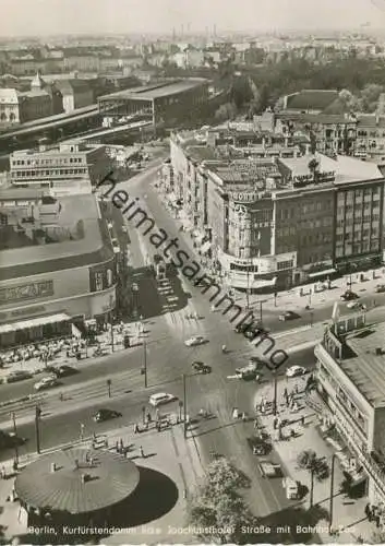 Berlin - Kurfürstendamm Ecke Joachimsthaler Strasse mit Bahnhof Zoo - Foto-AK Grossformat - Verlag Kunst und Bild Berlin