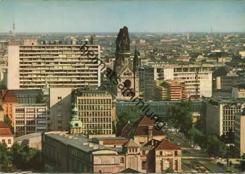 Berlin - Bahnhof Zoo mit Kaiser Wilhelm Gedächtniskirche - AK Grossformat - Verlag Hans Andres Berlin