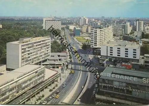 Berlin - Budapesterstrasse mit Hilton Hotel - AK Grossformat - Verlag Andres + Co. Berlin