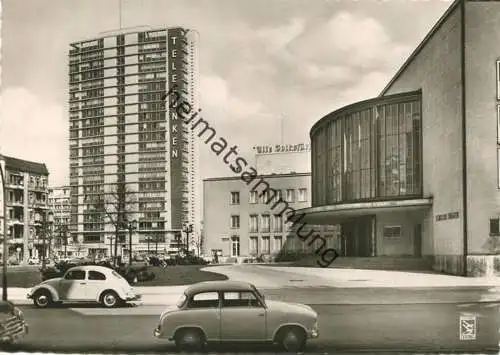 Berlin - Schiller-Theater und Telefunken-Hochhaus - Foto-AK Grossformat 60er Jahre - Verlag Klinke & Co. Berlin