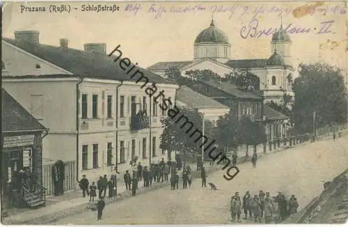 Pruzana - Pruschany - Schloßstraße - Feldpost - Verlag Sprung & Hibbeler Breslau