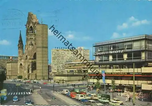 Berlin - Gedächtniskirche - DOB-Hochhaus - Europa-Center - AK Grossformat - gel. 1967