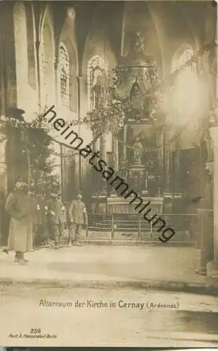 Cernay - Altarraum der Kirche in Cernay - Foto-AK - Verlag Photo A. Menzendorf Berlin