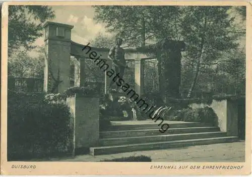 Duisburg - Ehrenmal auf dem Ehrenfriedhof