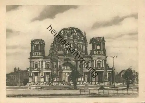 Berlin - Berliner Dom - Ruinen - AK Grossformat - Sachsenverlag Plauen 1948