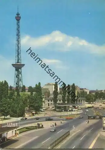 Berlin - Funkturm und Avus Einfahrt - AK Grossformat 60er Jahre - Verlag Kunst und Bild Berlin