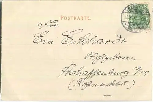 Frankfurt am Main - Partie aus der Gallus-Anlage - Rinzdenkmal - Verlag Trenkler Co. Leipzig