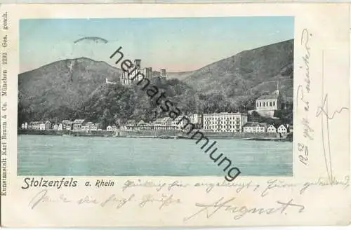 Stolzenfels am Rhein - Verlag Karl Braun & Co. München