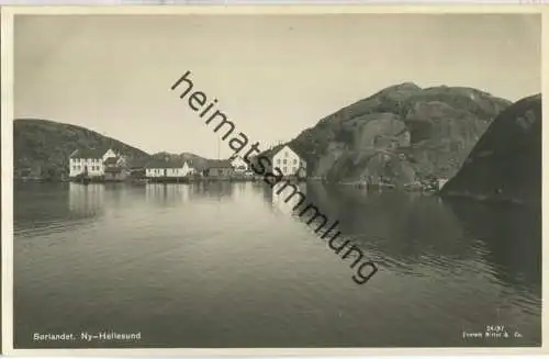 Sorlandet - Ny-Hellesund - Foto-Ansichtskarte - Enerett Mittert & Co.