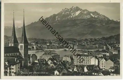 Luzern und Pilatus - Foto-Ansichtskarte - Edition Photoglob Zürich
